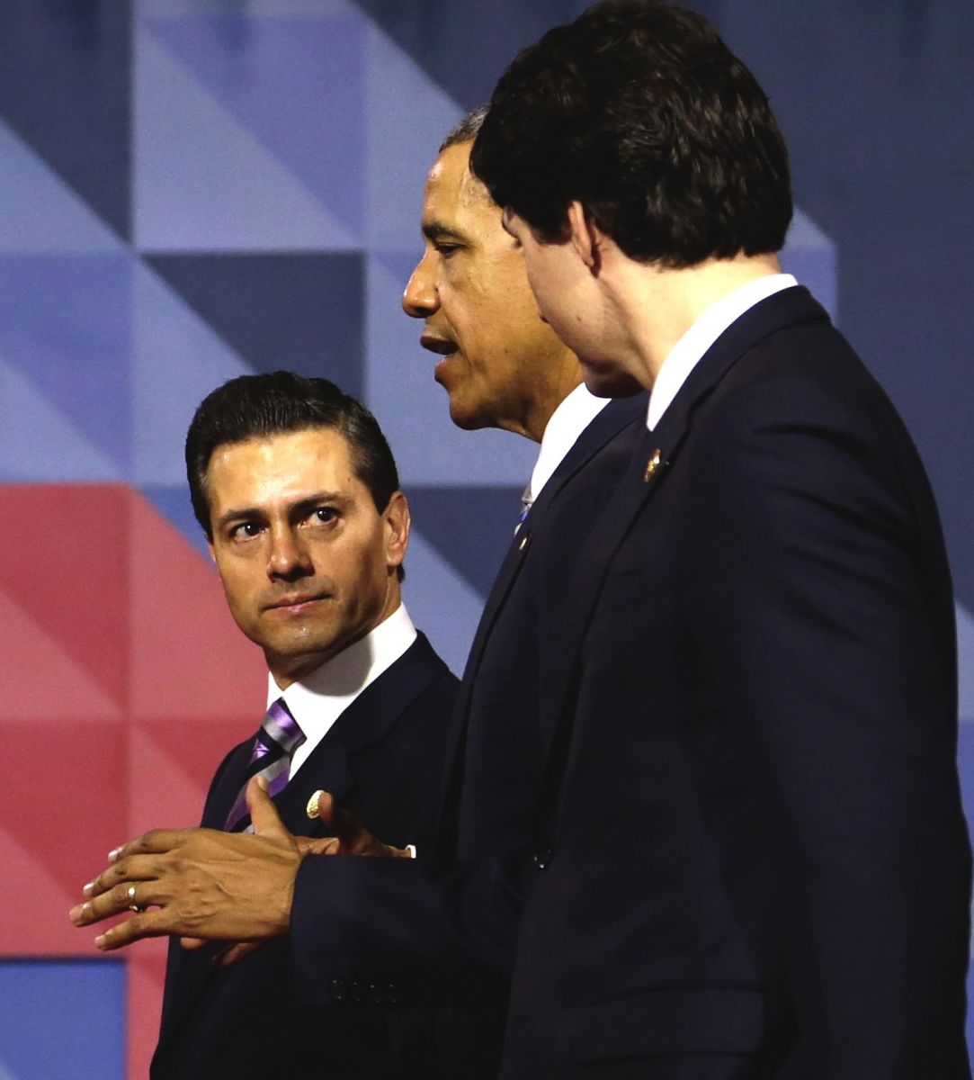 Enrique Peña Nieto, Barack Obama y Justin Trudeau 