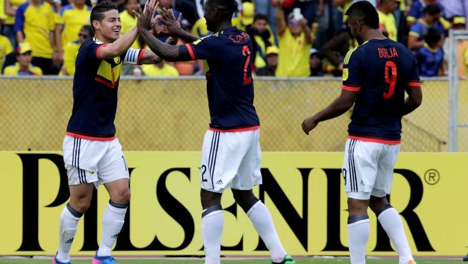 Colombia logró un importante triunfo frente a Ecuador, 2-0 