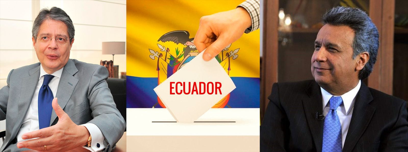 Los candidatos con mayor opción de ganar la Presidencia en Ecuador