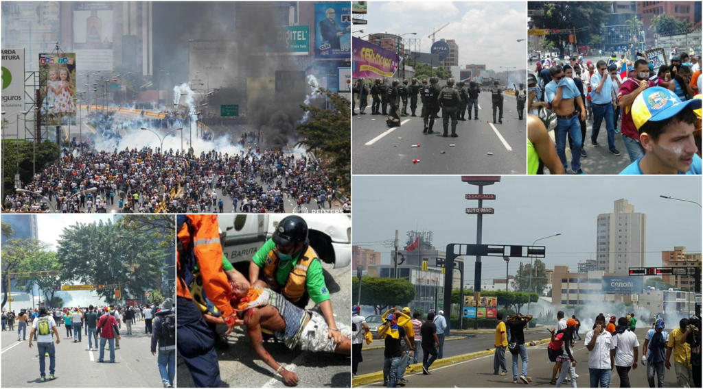 Marchas de protesta en Venezuela tienen en jaque al Gobierno de Maduro 