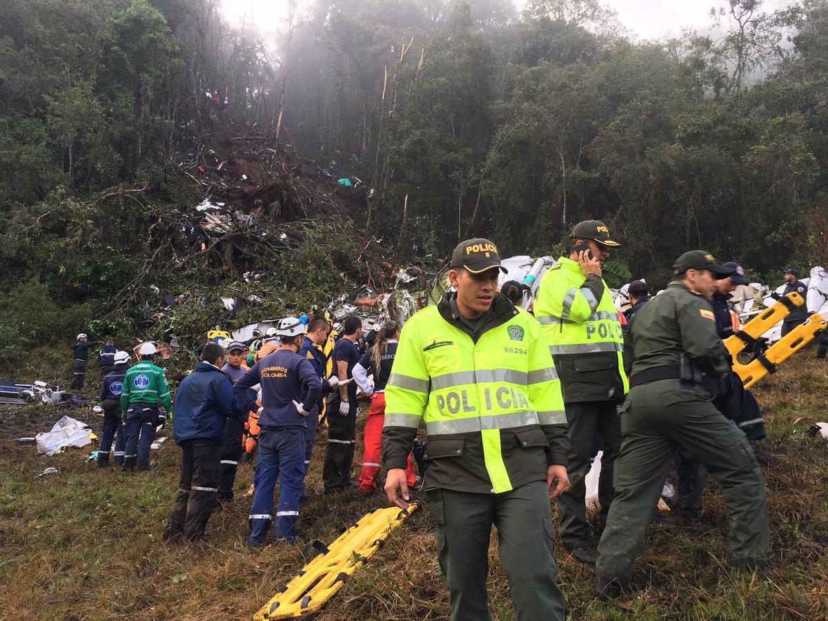 Tragedia aérea en Colombia, enluta a Latinoamérica y al mundo del fútbol 