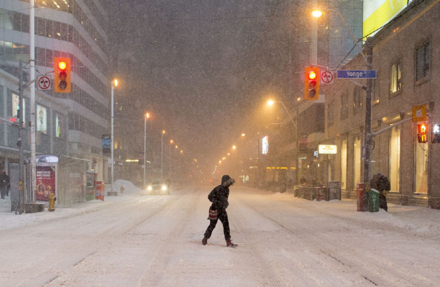 invierno, Toronto, Tormenta
