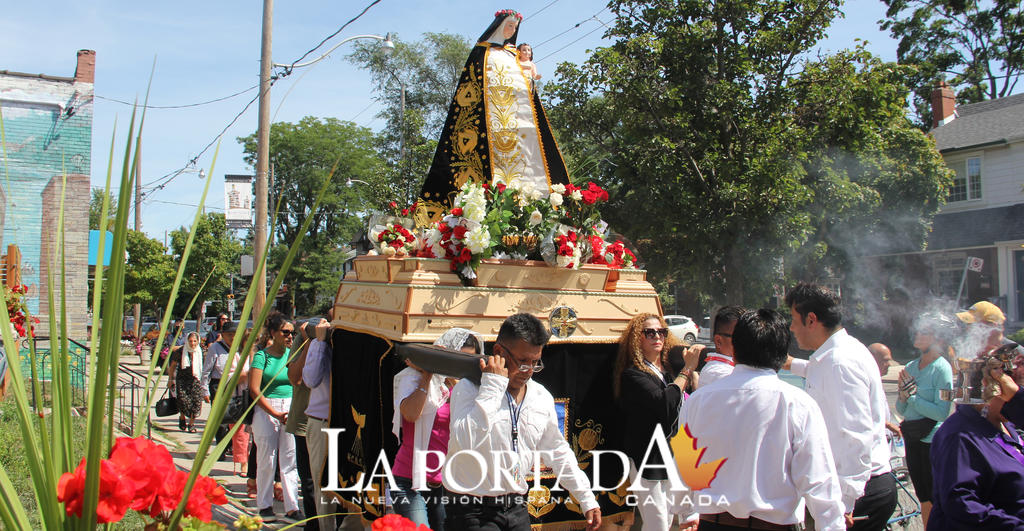 Fe y devoción, se sintió en el paso a paso por Toronto, de la procesión de la virgen Santa Rosa de Lima  