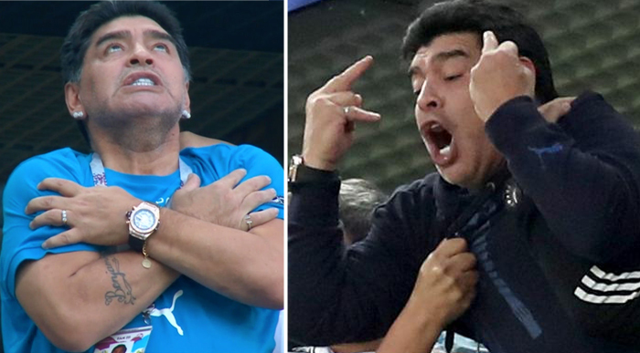 Por sus insultos Maradona es sancionado por la FIFA