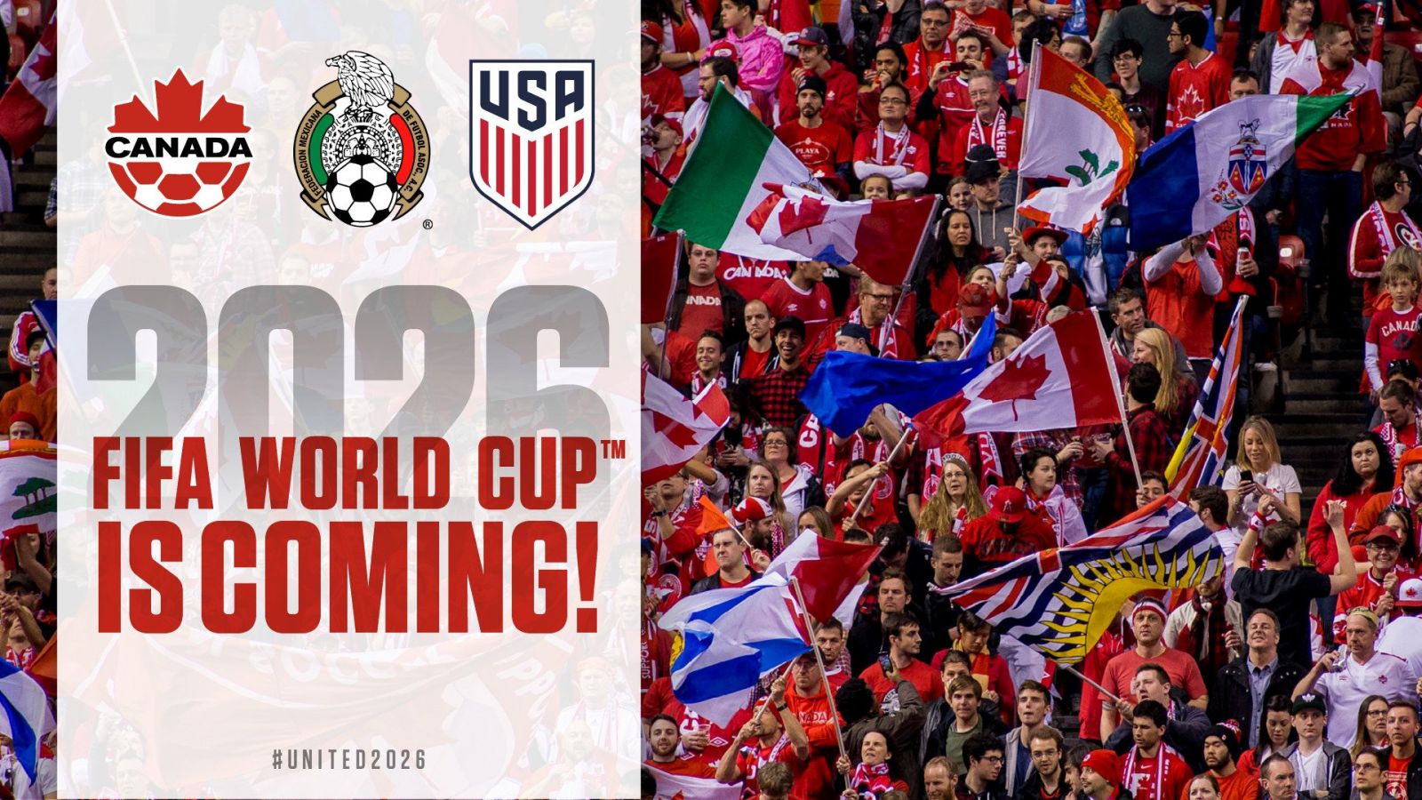 Copa Mundo 2026 Canada USA y Mexico