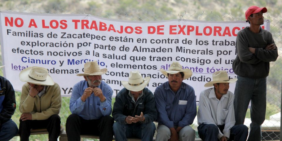 Protesta mexicana por explotación de minera canadiense en su país 