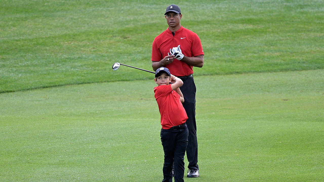 El regreso de Tiger Woods con su hijo al Campeonato de PNC