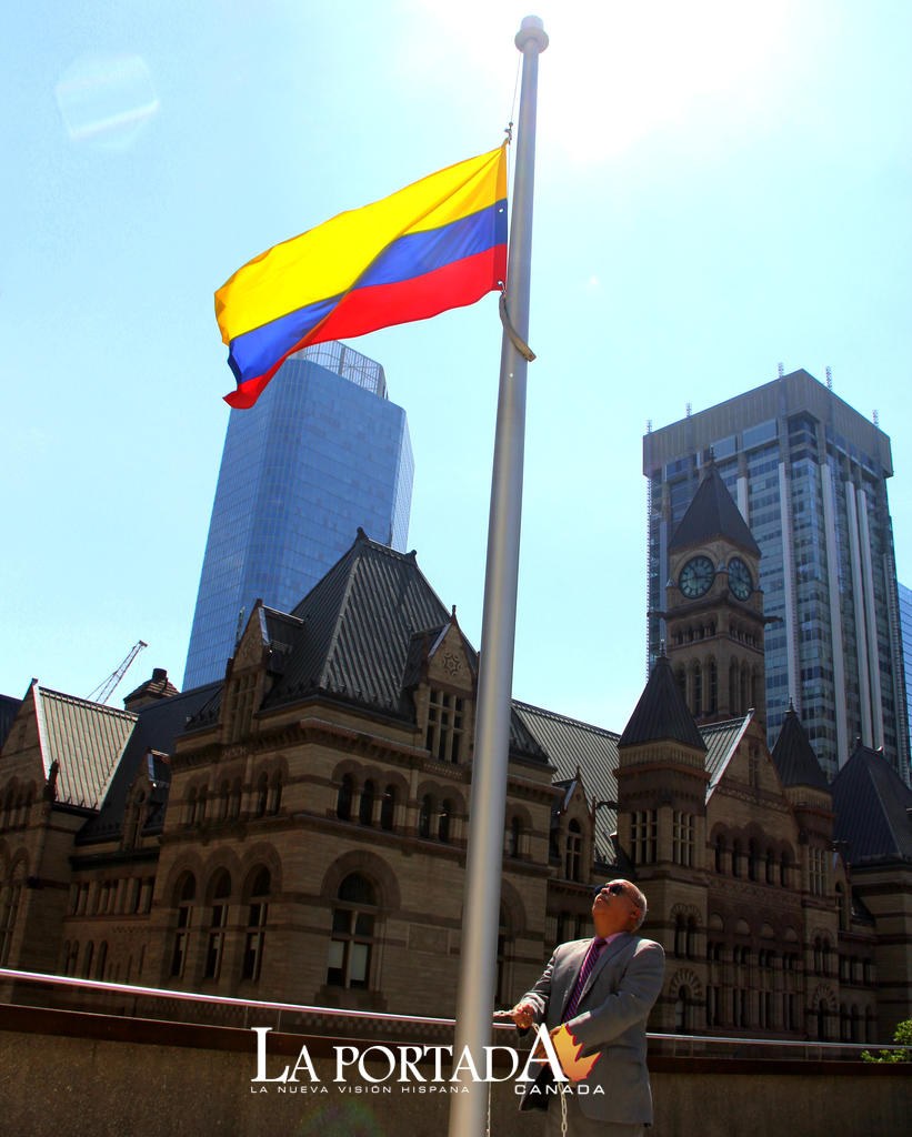 El orgullo colombiano se hizo sentir en los Citys Halls de Toronto y Mississauga