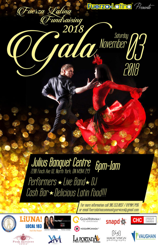 Fuerza Latina presenta Fundraising 2018 Gala Toronto
