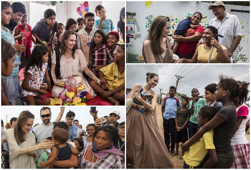 En la Guajira, Angelina Jolie, pide ayuda urgente para los niños venezolanos 