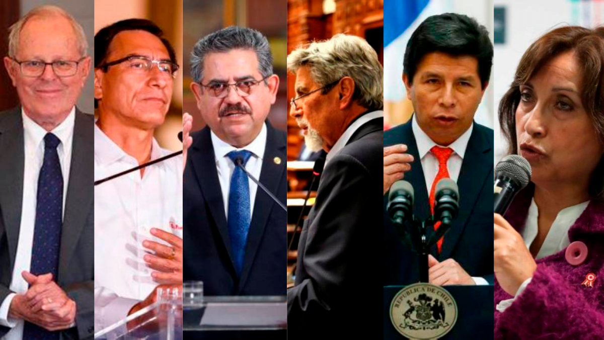 Perú entró en una crisis profunda, seis presidentes en cinco años